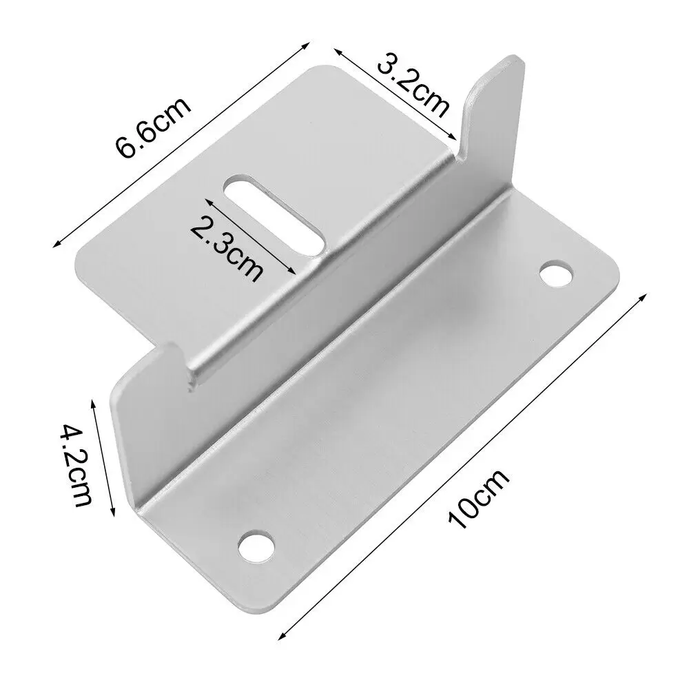 

8pc Solar Panel Mounting Brackets Flat Roof Mount Kit Car Aluminum Bracket Solar System Installation Accessories With Nuts Bolts