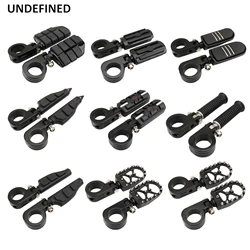 32 38mm Motorcycle Black Highway Footrests Foot Pegs CNC Mount-Style Rearset Footpegs For Harley Dyna Touring Chopper Cafe Racer