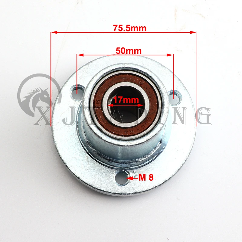 1 Pair 50MM*3 Stud 5 inch Front Wheel Hub With Bearing Seal For DIY China 110cc 168 200F Go Kart ATV Karting UTV Quad Bike Parts