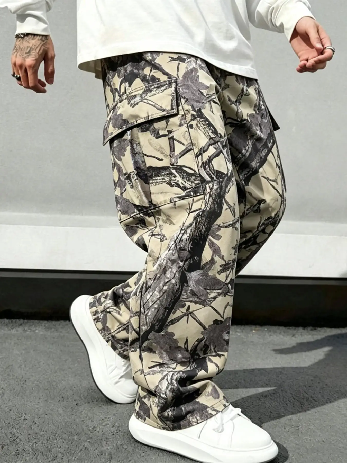 Herren-Jeans mit geradem Bein, lockerer Schnitt, modische, bequeme lange Hose, ganzjährig vielseitig einsetzbar, ideales Geschenk für Ehemann, Freund – Detail 6