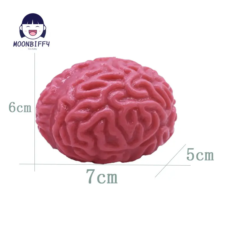 1pc Simple Antistress Fidget Toys Novelty Squishy Brain Toy Squeezable Fun Toys Relieve Stress Ball Cure Toy Novelty Funny Toy