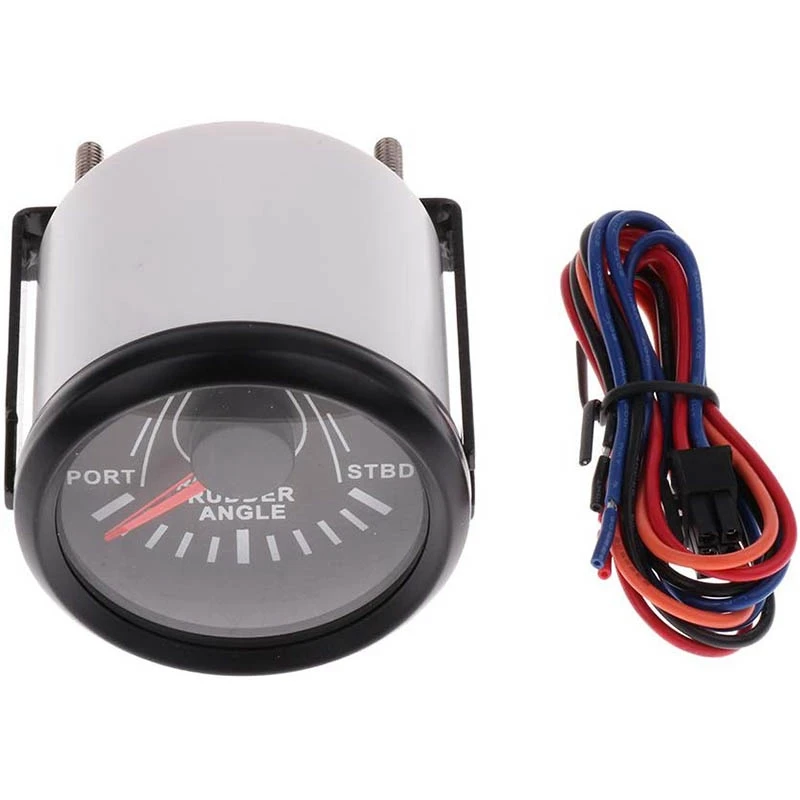 Rudder Angle Indicator Gauge With Marine/Boat Rudder Sensor 52Mm 12V/24V Marine Angle Meter