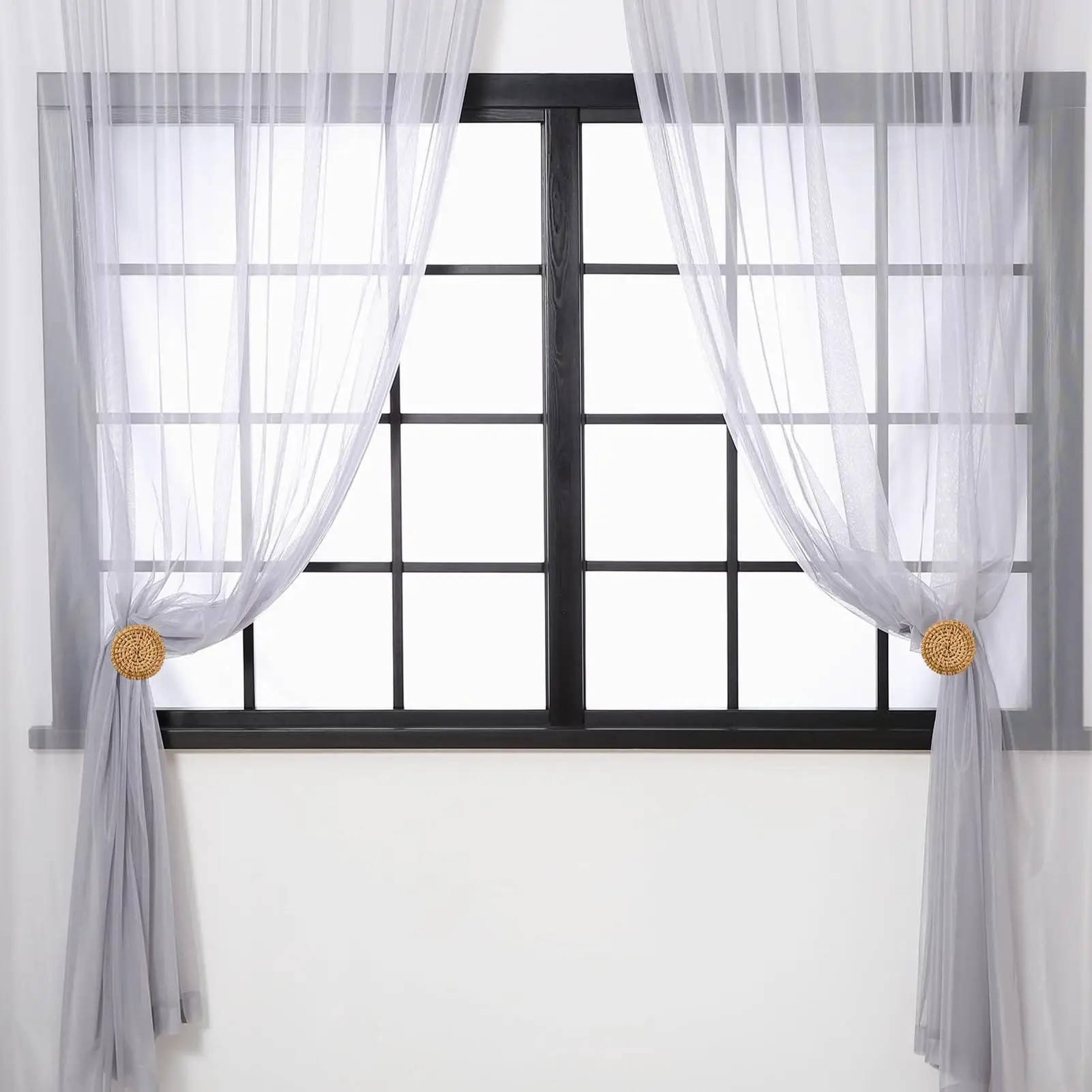 

Boho Drapery Tiebacks Drape Hooks Wall Mount With Screws 2 Pieces Curtains Holdbacks For Home Living Room Dining Room Cafe