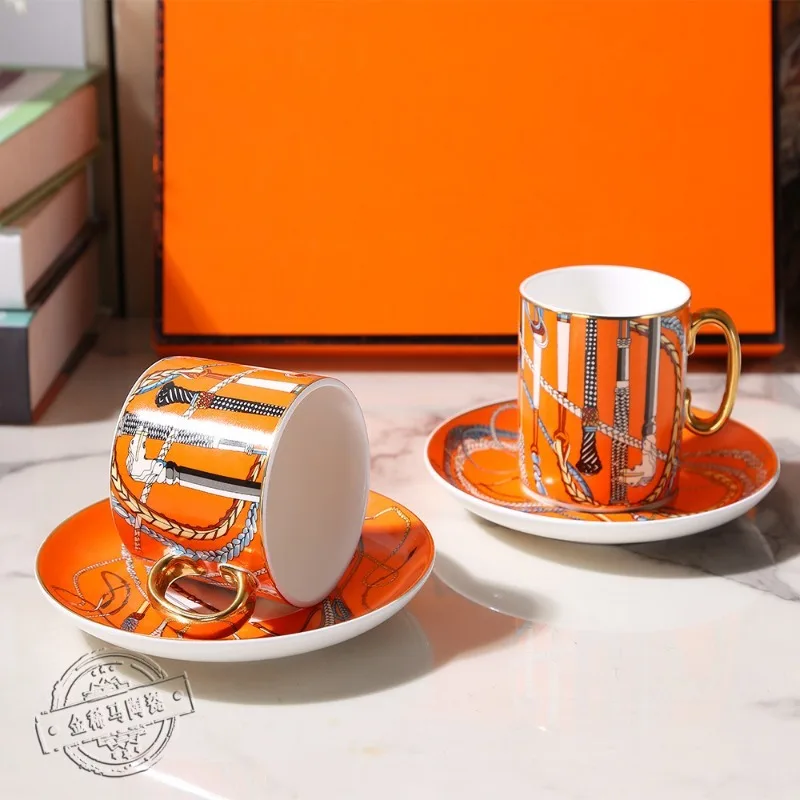 

Coffee Cup Set Ceramic Home Use European English Afternoon Tea Set Red Tea Cup Bone China Gift Box Bone China Cup