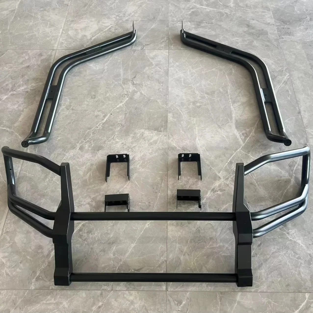 New Steel Tinkness 2.5mm Front Bumper For BRABUS Car Steel Front Bumper Protect Bumper For Retrofit/Upgrade