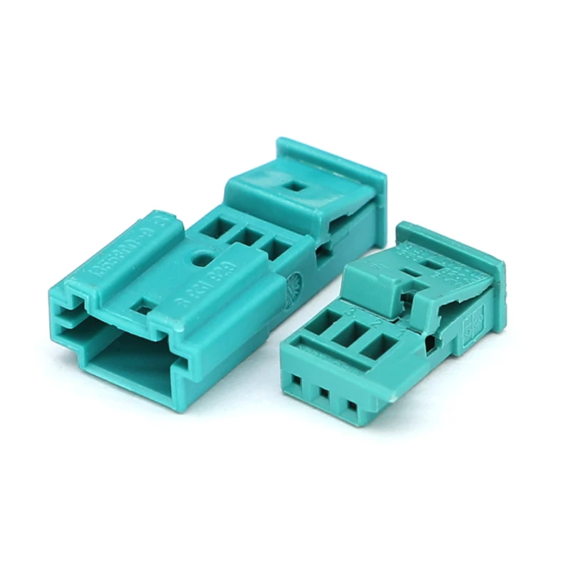 3Pin 9-968700-1 / 3-1718346-1  cyan  Automotive connector MQS Sensing plug Cable harness connector Male female connector