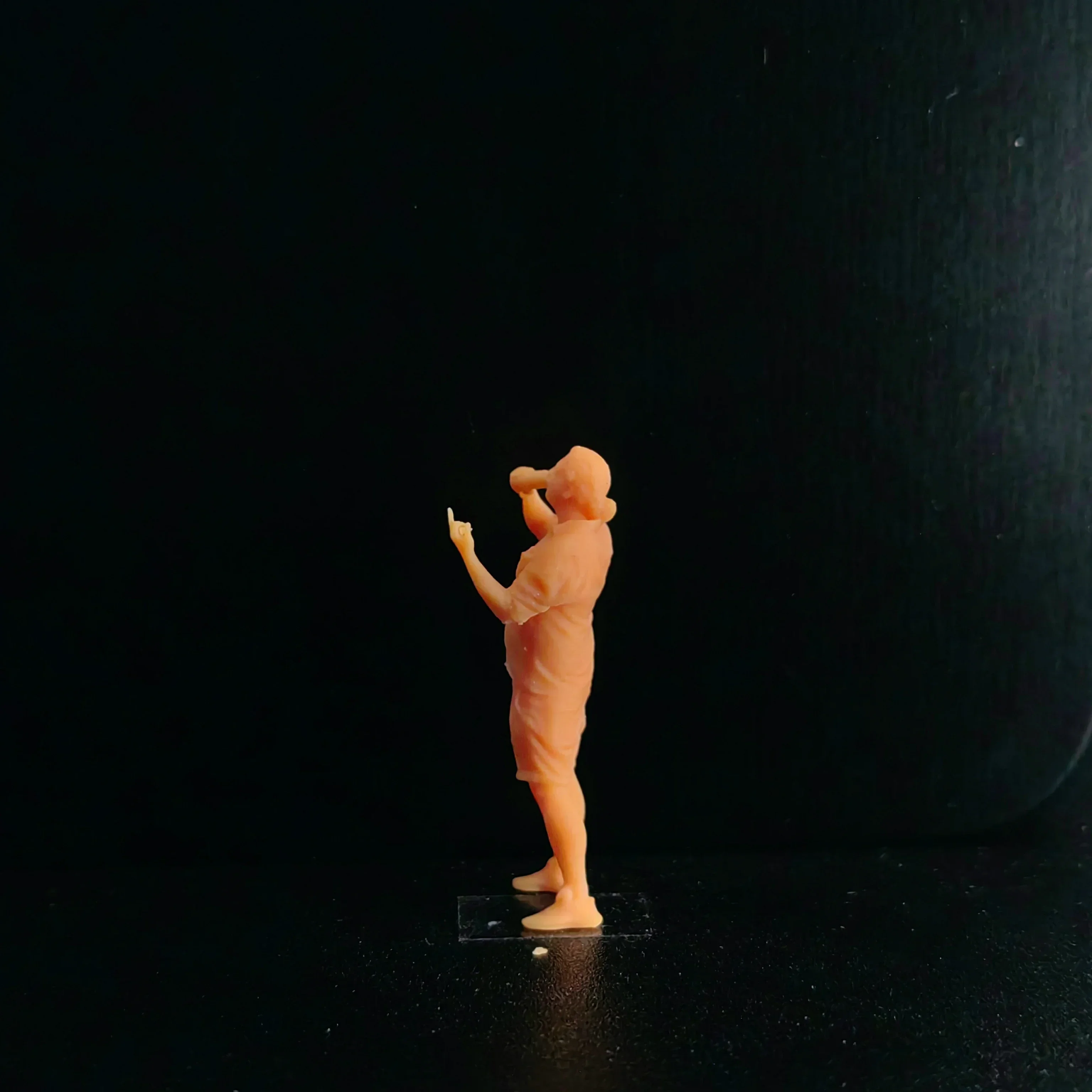 1/87 1/64 1/43 Schaalmodel Hars Staande Middelvinger MaleUncolored Miniatuur Diorama Handgeschilderd