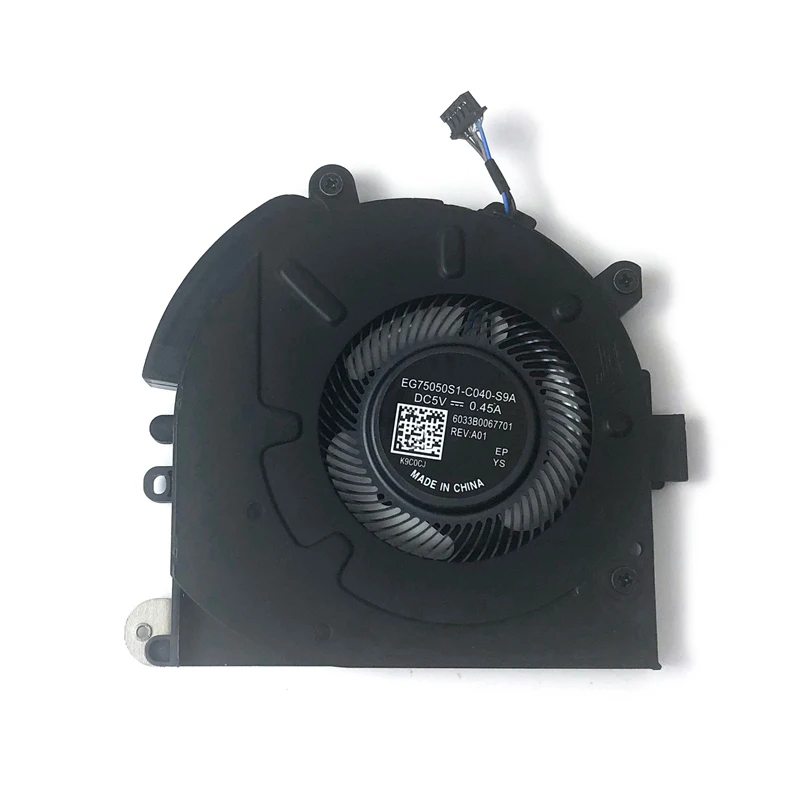 New Laptop CPU Cooling Fan For HP Elitebook 735 G5 830 G5 Cooler EG75050S1-C040-S9A 6033B0067701 FJN5 6033B0057701 DC5V