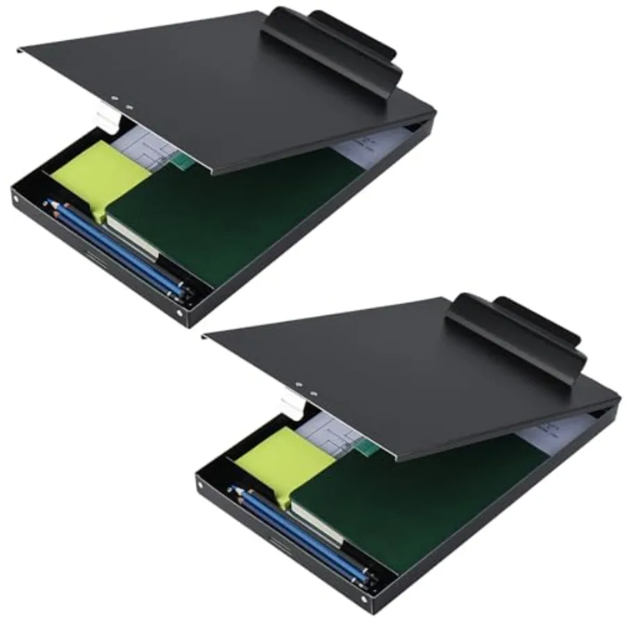 

Алюминиевый планшет-клипборд с отсеком для хранения, из переработанного металла, подходит для школы, офиса, стройплощадки или медицинских учреждений.