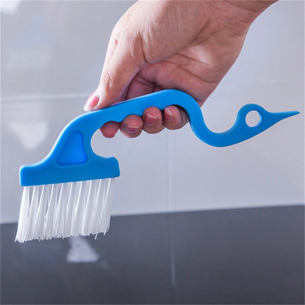 Hand Held Strong Cleaning Power Easy Decontamination Green Brush Gap Brush Comfortable Handle Removable Multipurpose Blue