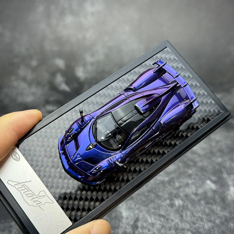 LCD باجاني إيمولا نموذج سيارة Diecasst 1/64 مقياس باجاني سبيكة نموذج سيارات لعب باجاني إيمولا جمع لعب المركبات