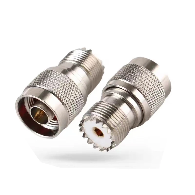 

2024 NEW 2pcs Coaxial Adapter Copper Connecto N Type Male to UHF SO239 PL-259 Female Radio Antenna Adapter