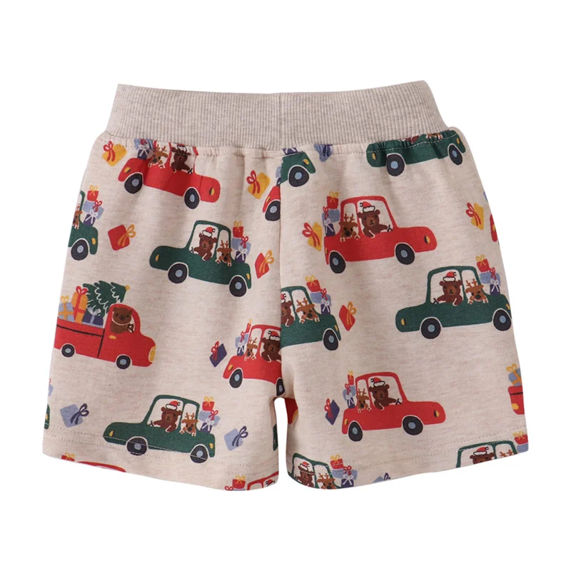 Jumping Meters 2-7T New Arrival Cars Baby Shorts Summer Drawstring Toddler Short Pants Hot Selling Boys Girls Clothing Pants