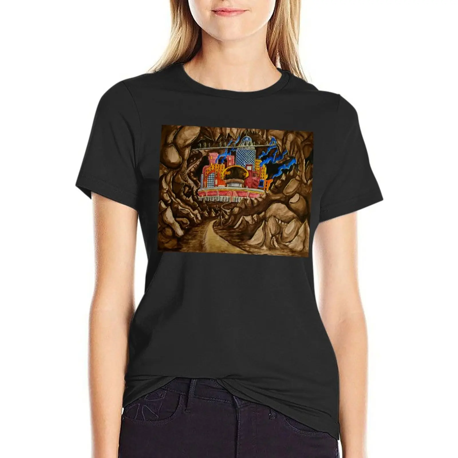 

The Town Tucked Away T-Shirt aesthetic clothes Aesthetic clothing Blouse Women clothing