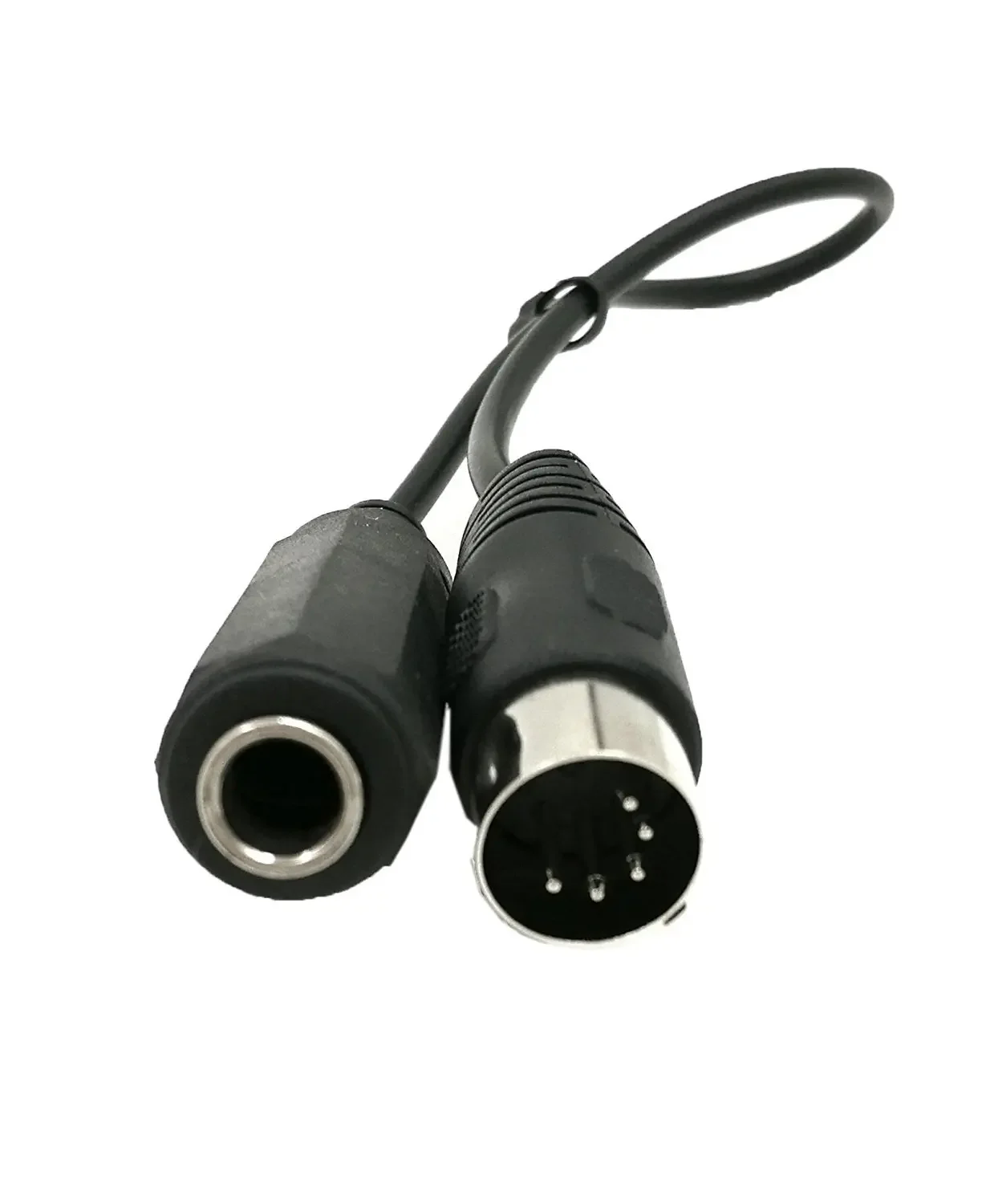 Conector de Audio de 6,35mm a MIDI, Cable adaptador DIN de 5 pines para micrófono, salida de Audio, órgano sintetizador de 0,3 m, Piano eléctrico, guitarra