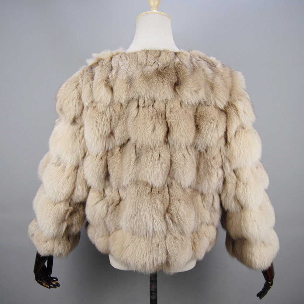 2024 New Style Real Fur Coat 100% Natural Fur Jacket Female Winter Warm Leather Fox Fur Coat High Quality Fur Vest