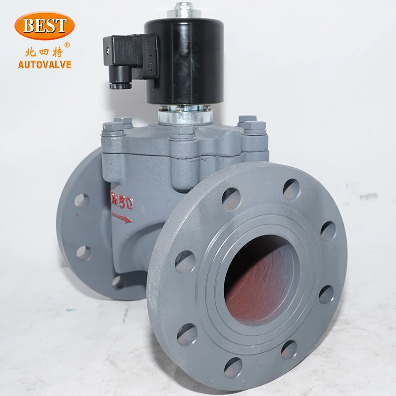 Valves Normally Open Z292 Carbon Steel 220V 24V AC DC 2 Way Pilot Operated Piston NO Solenoid Valve