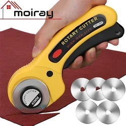 45MM Leather Craft Rotary Cutter Leather Cutting Tool Leather Craft Fabric Circular Blade Knife DIY Patchwork Sewing Quilting