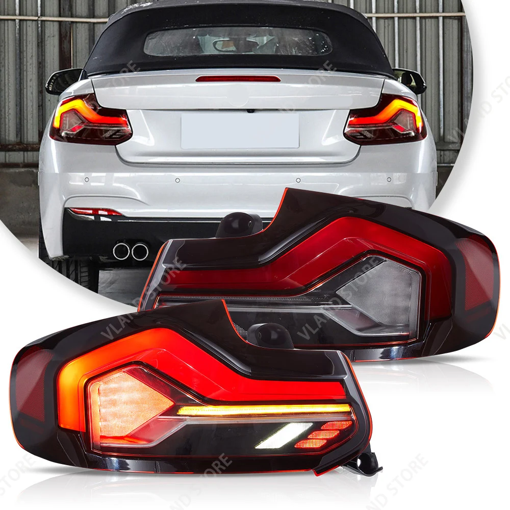 Vland 2014‑2021 BMW 2 Series F22 F23 M2 F87 E-mark Approved LED Tail Lights Set With Start-up Animation