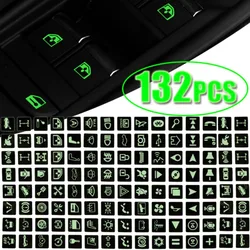 Luminous Car Stickers Instrument Panel Button Sticker PVC Truck Decoration Rocker Switch Label Circuit Decal Accessories