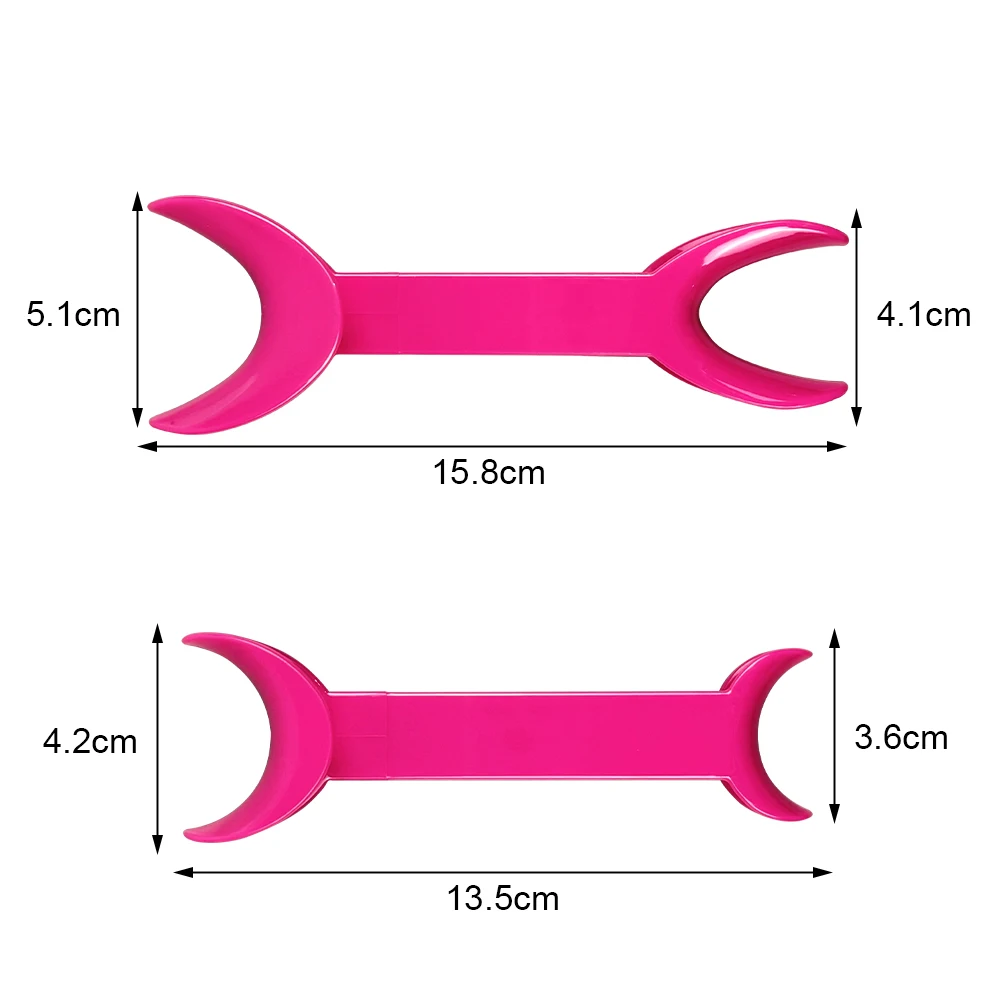 2-Piece Colorful Dental T-Shaped Oral Cheek and Lip Retractor Intraoral Orthodontic Mouth Opener Reusable Clinic Consumable