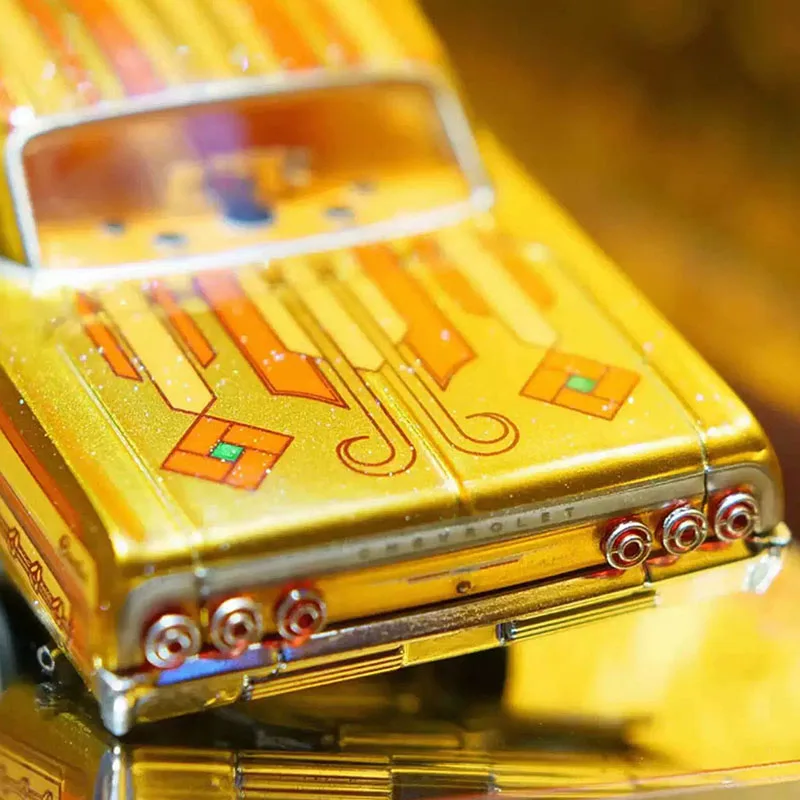 97M Model 1/64 Scale 1964 Impala SS Lowrider Bounce Car Alloy Car Model Classics Adult Souvenir Gift Static Display