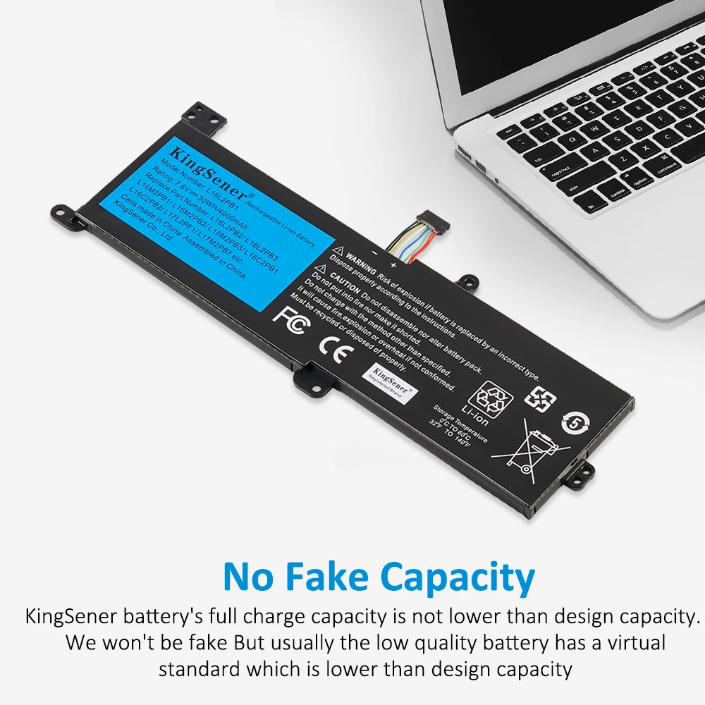 KingSener L16L2PB1 L16M2PB1 Laptop Battery For Lenovo Ideapad 320-15IKB -15IAP -15AST -15ABR -14ABR 520-15IKBR 330-15ICN 30WH