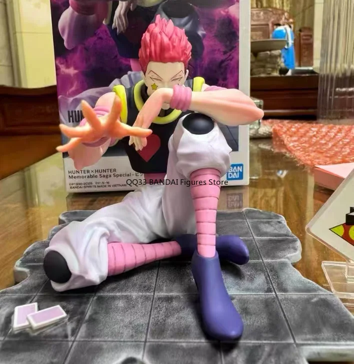 BANDAI Anime HUNTER×HUNTER Unvergessliche Saga Hisoka JOKER Actionfiguren Modell Desktop Dekoration Hobbys Sammlerstücke