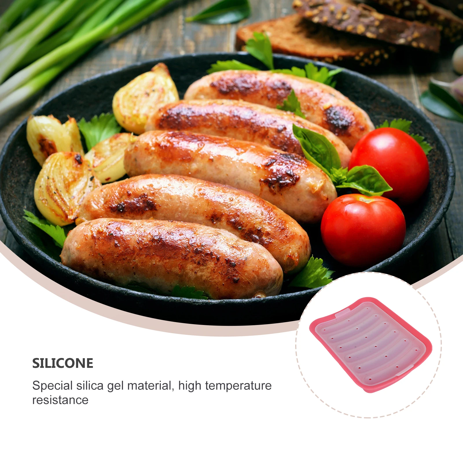 

Heat-Resistant Sausage Mold DIY Silicone Baking Tool for Handmade Sausages No Skin Needed Safe for Kids Elderly Yellow Lid Easy