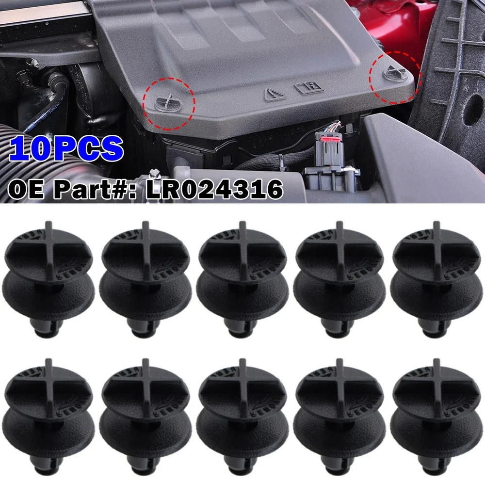 

10pcs Nylon Battery Cover and Cowl Panel Clip Fasteners for Land Rover Range Rover Discovery Sport Evoque OE LR024316