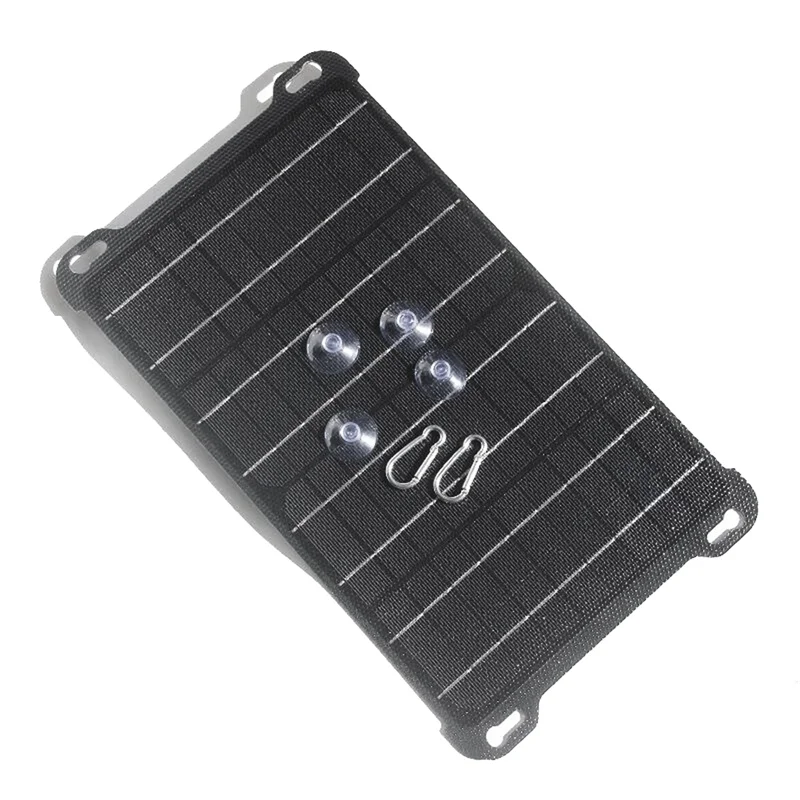 Panel Solar de polisilicio para exteriores, cargador de batería Solar tipo C, salida USB CC para cargador de teléfono móvil, 15W, 5V/18V