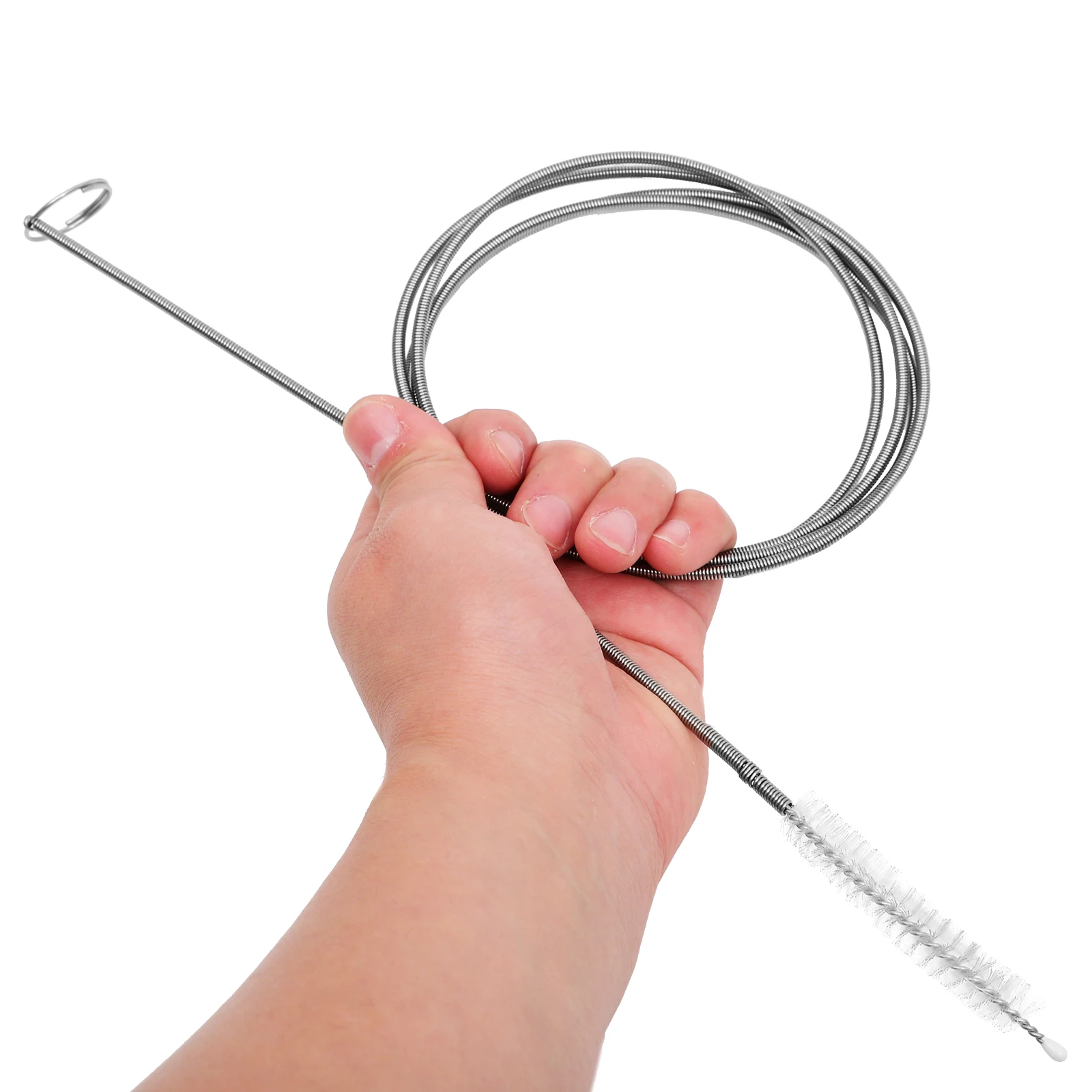 

Stainless Steel Refrigerator Drain Cleaner Long Nylon Brush Fridge Drain Cleaning Tool Ice Clog Remover Tube Cleaning Brush