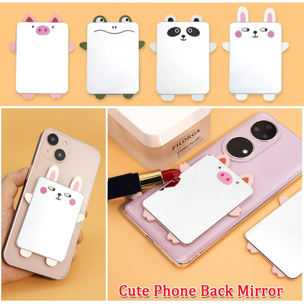 

Новый самоклеящийся зеркальный держатель для телефона с креплением на заднюю панель, держатель для сотового телефона с подставкой, зеркальный чехол с кольцом на палец