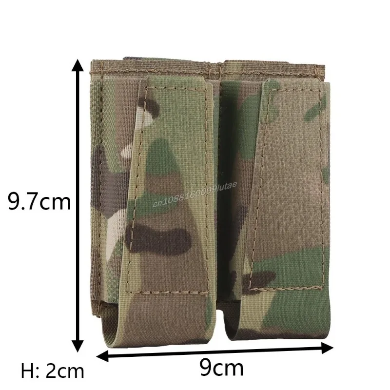 Tactical GBRS Style Magazine Pouch 556 762 9mm Glock M4 AK MAG Pocket MOLLE Elastic Bag Airsoft Hunting Belt Vest Accessories