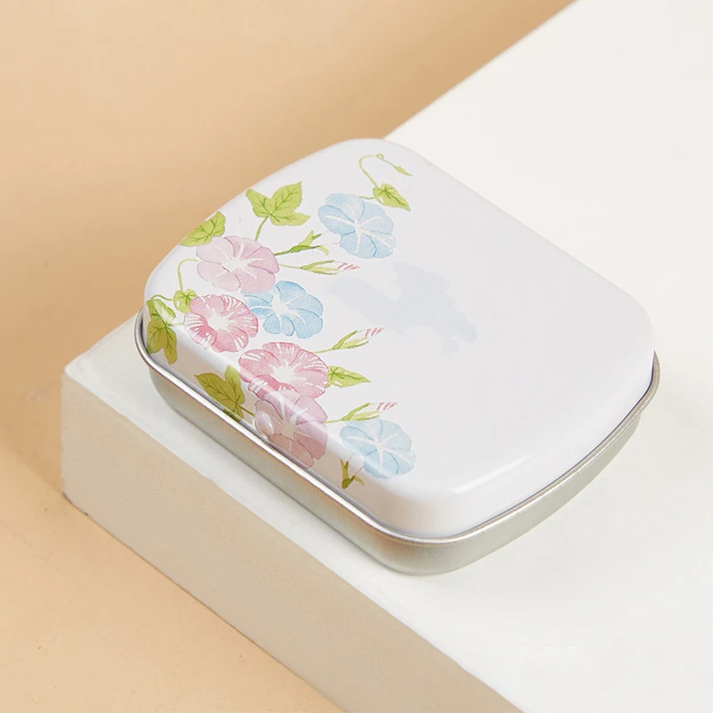 Mini Tin Box Metal Hinged Empty Tins With Lid Portable Rectangular Small Storage Container Candy Pill Cases For Home Organizer