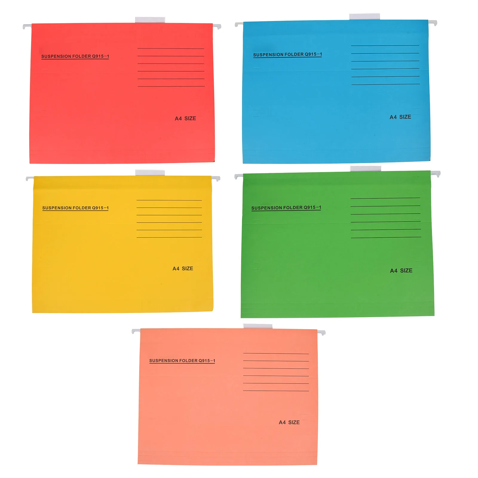 

5pcs File Folder Lightweight Office Document Organizer Paperwork Storage Bills Receipts Hanging Files Colorful