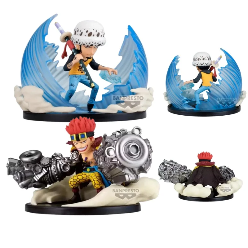 

Bandai Original Banpresto Anime ONE PIECE WCF Eustass Kid Trafalgar D Water Law PVC Action Figure Collectible Model Gifts Toy