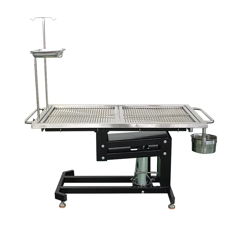 

High-Quality Stainless Steel Veterinary Operating Table for Dogs & Cats-Hydraulic Lift, Z-Type Design