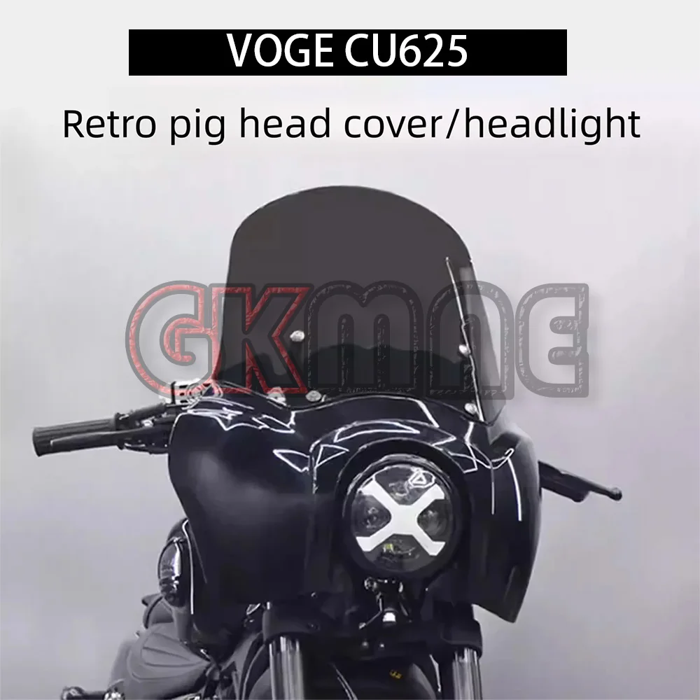 

Новинка для мотоцикла VOGE CU625 625CU CU 625: Модифицированный круглый фонарь с LED-«ангельскими глазками» и ветровым экраном (обтекатель)