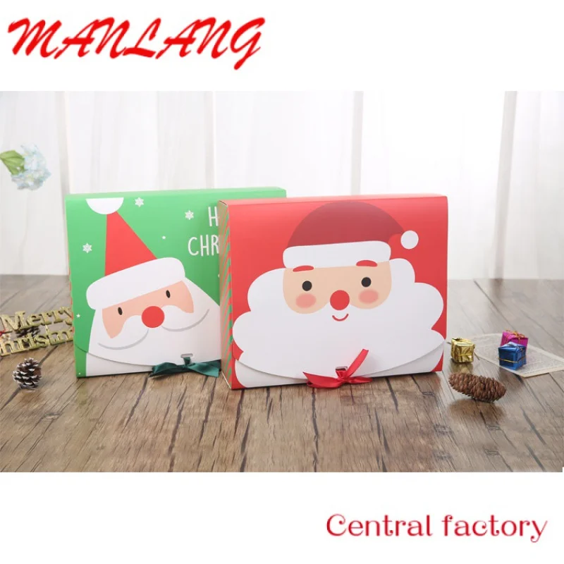 Custom  Custom Logo Printed Cosmetics Packaging Cardboard Box Merry Decorations Folding Gift Boxes