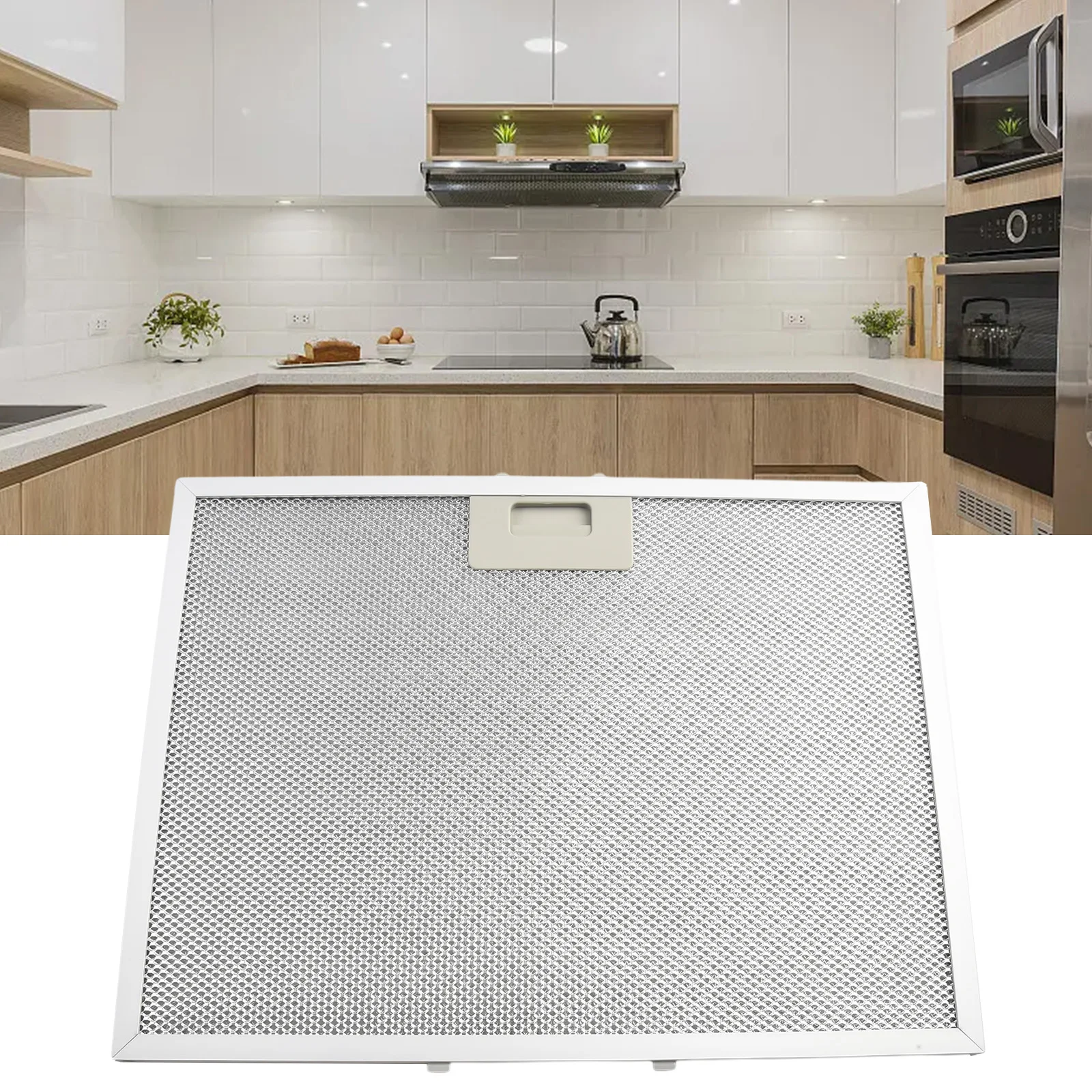 Easy Installation Process Maintain Air Quality Silver Cooker Hood Filters Metal Mesh Extractor Vent Filter 400 x 300 x 9mm