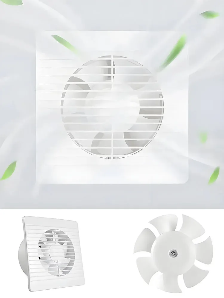 220V EU/UK/AU 4"6" Electric Exhaust Fan Toilet Powerful Mute Extractor Household Wall Kitchen Inbline Duct Fan Ventilation Fan