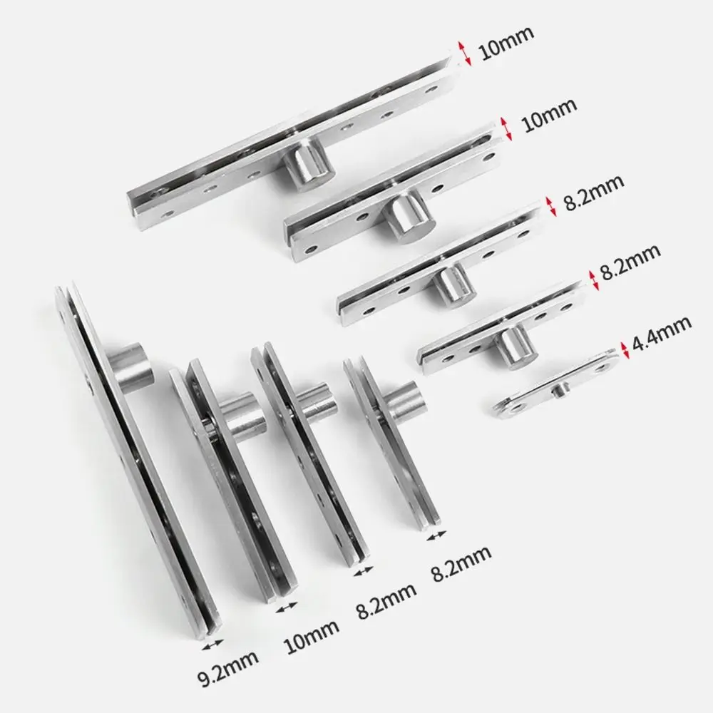 Stainless Steel Door Pivot Hinge 75mm-150mm 360 Degree Rotation Location Shaft Up and Down Heavy Duty