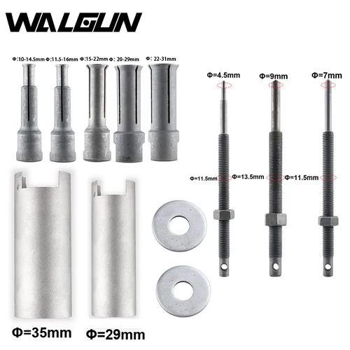 Imagen 1 del producto Extractor de cojinetes de bicicleta, Kit de herramientas de extracción, juego de herramientas de extracción de cojinetes, herramienta de reparación de motocicletas y bicicletas, diámetro multifunción de 10mm a 25mm