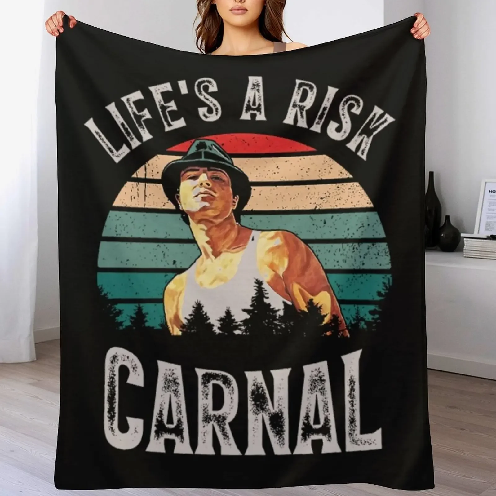 

Funny Blood In Blood Out T-ShirtLife's a risk Carnal Throw Blanket Flannel Fabric Flannels warm for winter Soft Blankets