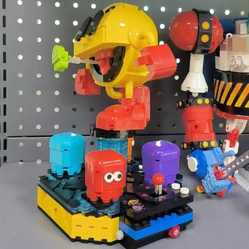 935 Uds juego hombre juguetes de bloques de construcción adornos de escritorio DIY montaje ladrillos modelo Ideal regalos de cumpleaños de Navidad para niños adultos