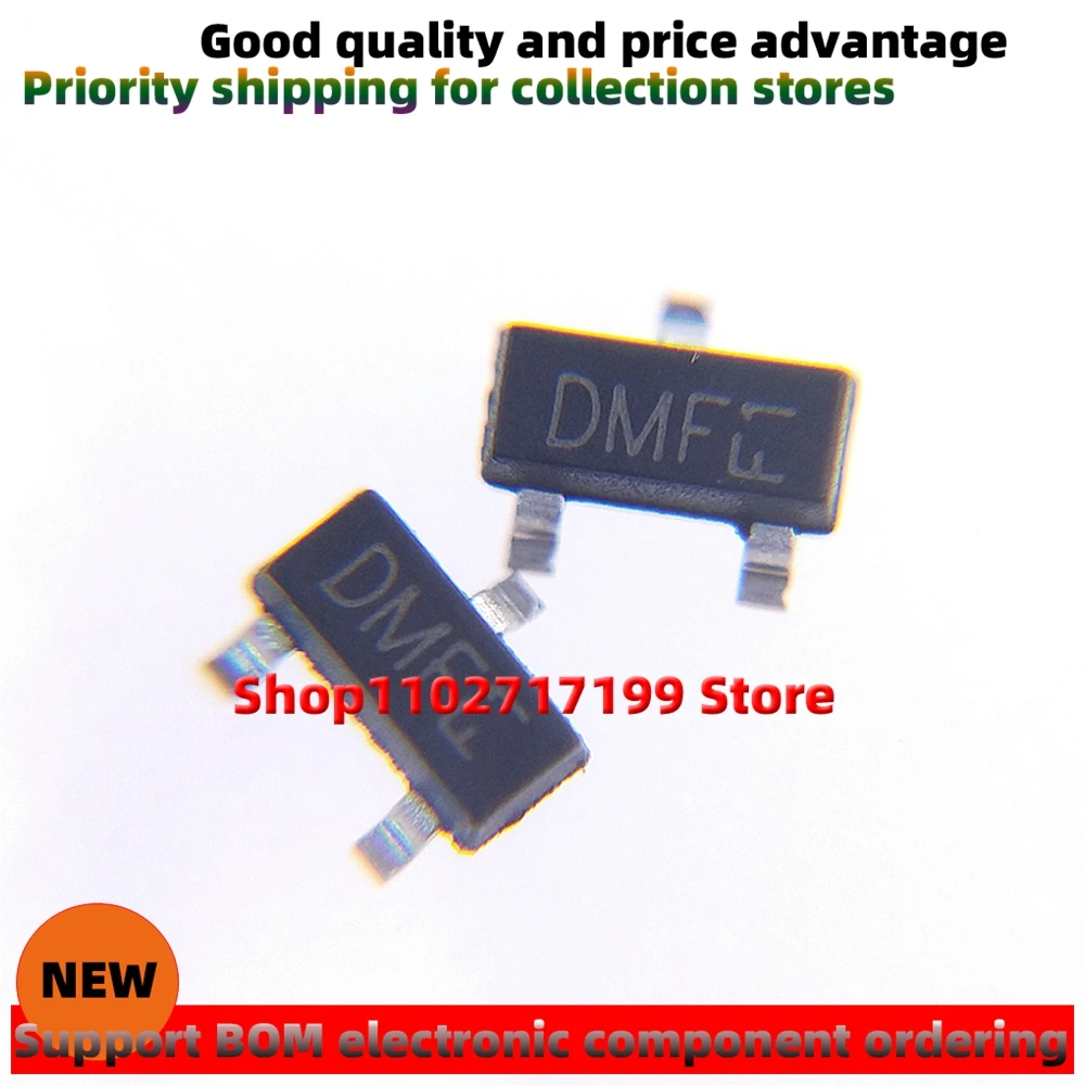 （100pcs/LOT ）DMP2160U-7 silkscreen：DMF  SOT-23 New ESD/TVS electrostatic protection diode