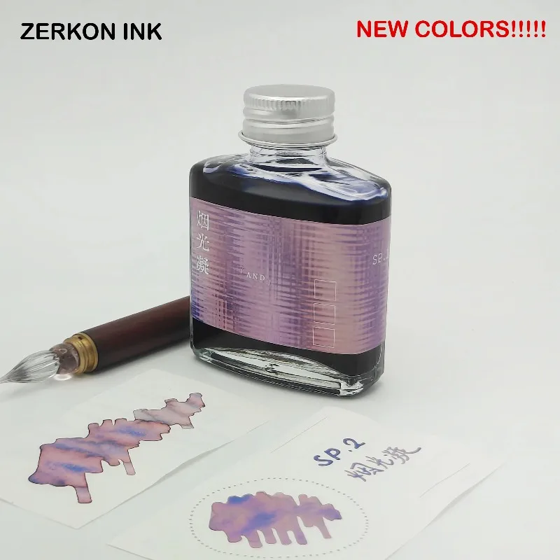 Zerkon ink 50ml 59 Colors Sheen Fountain Pen Ink Gradient Color Ink Stationery School Supplies for JINHAO Majohn Hongdian