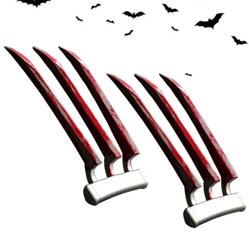 Wolf Claws For Kids Wolverine Costume Claws Realistic Wolf Claws Props Wolf Finger Claws For Adult Halloween Cosplay