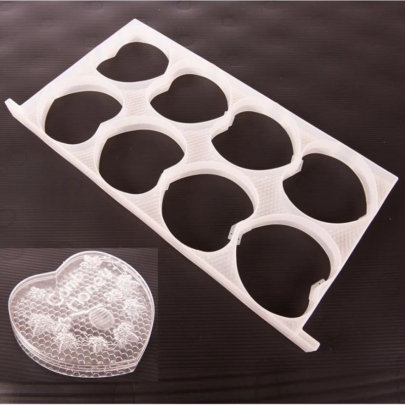 Honeycomb Collection Honey Comb Heart Shaped Frame Honey Storage Box Loving Heart Comb Honey Box